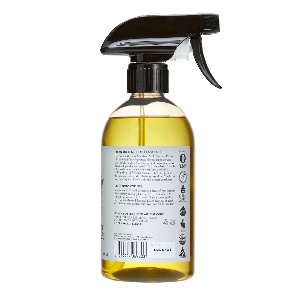 Koala Eco Multi-Purpose Kitchen Cleaner Lemon Myrtle & Mandarin 500Ml