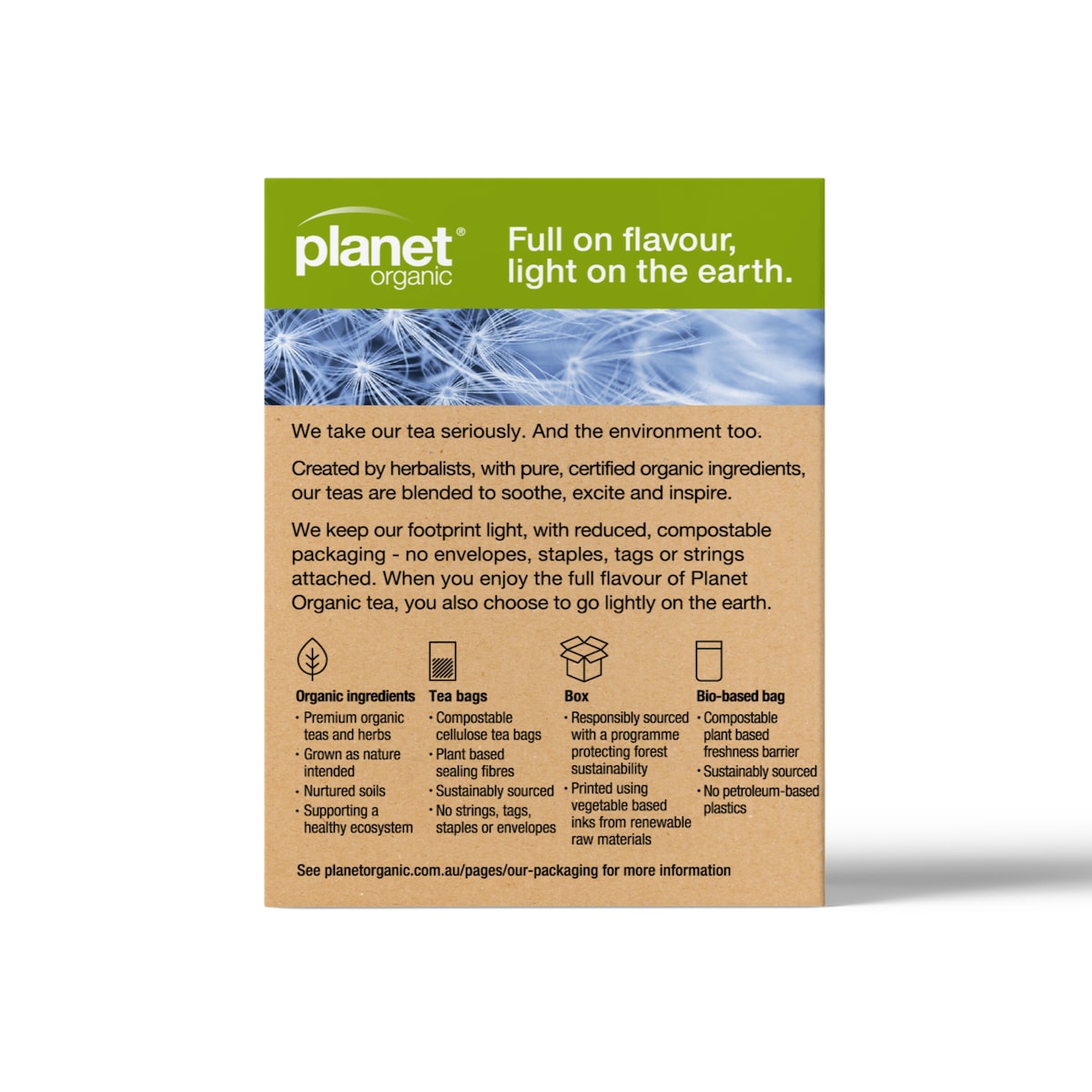 Planet Organic Detox Herbal Tea 25 Tea Bags