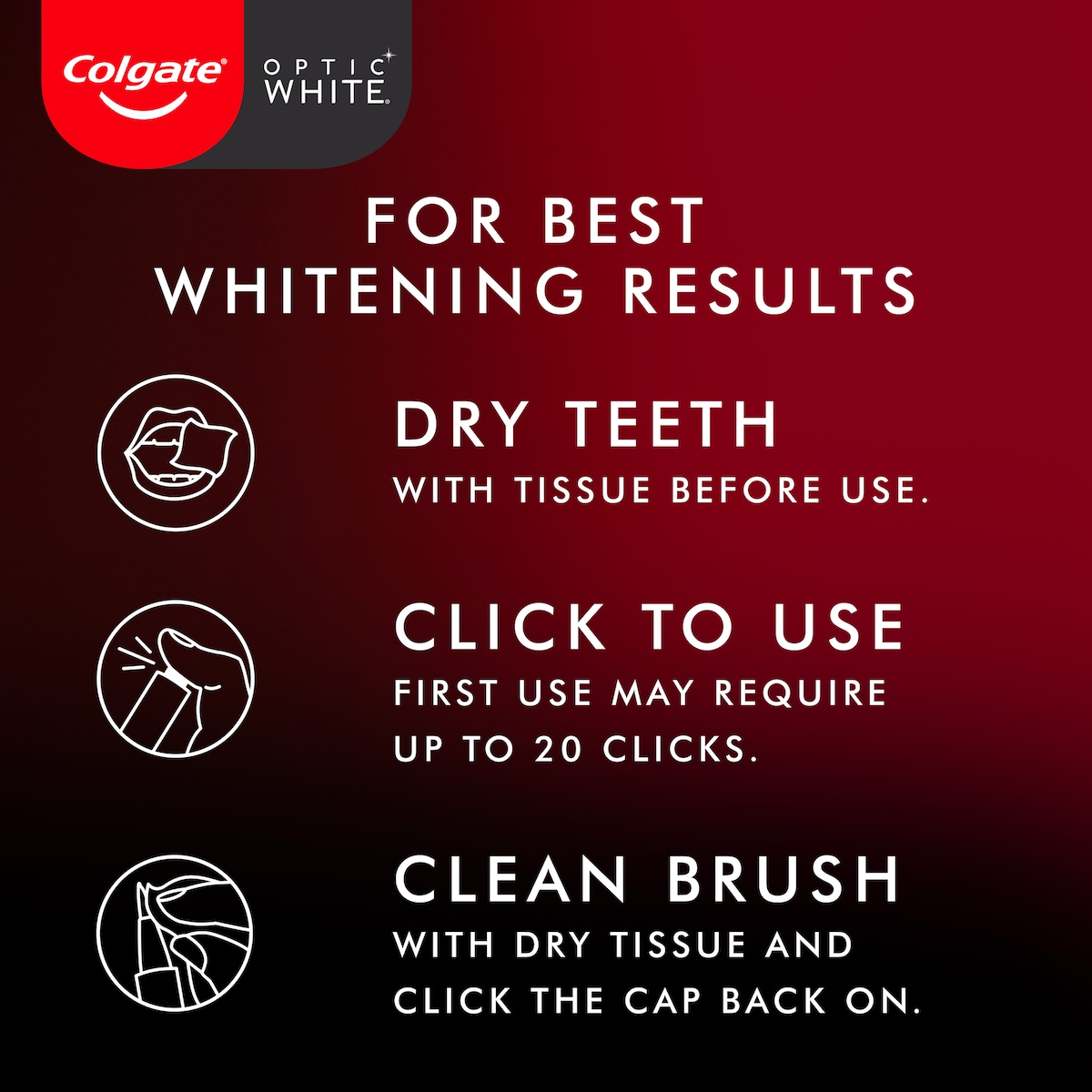Colgate Optic White Pro Series Express Teeth Whitening Pen 2.5Ml