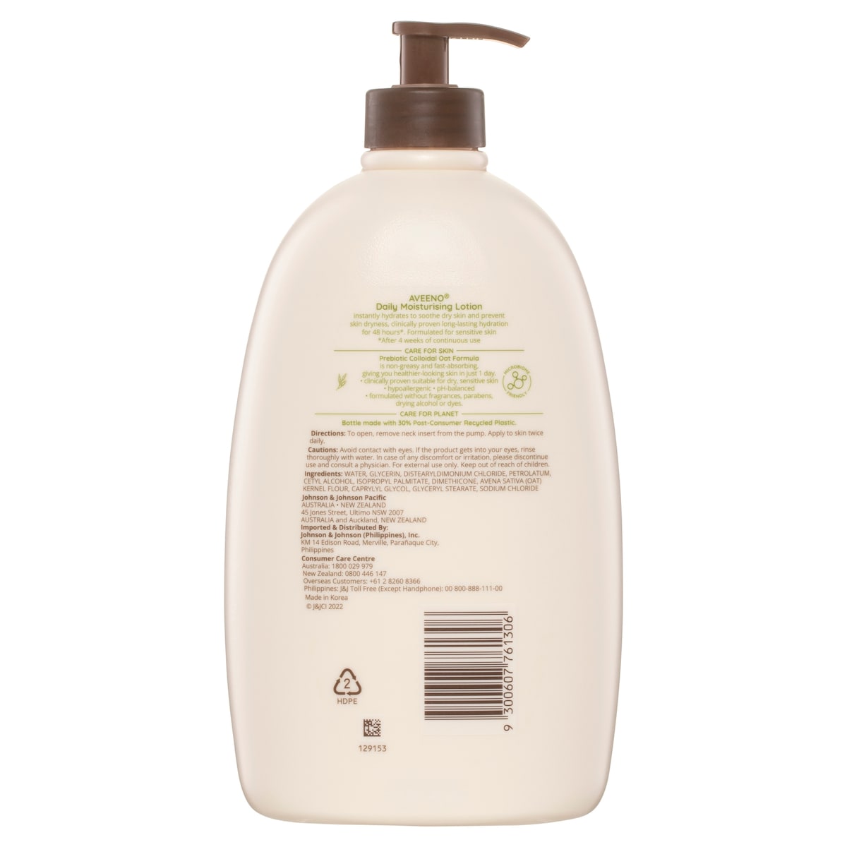 Aveeno Active Naturals Daily Moisturising Body Lotion 1 Litre