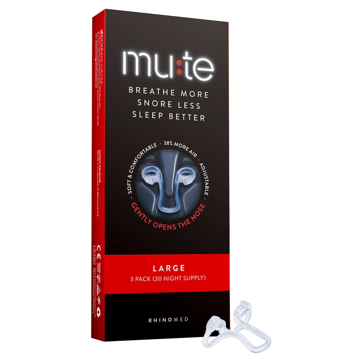 Mute Snoring Device Large 30 Nights Supply