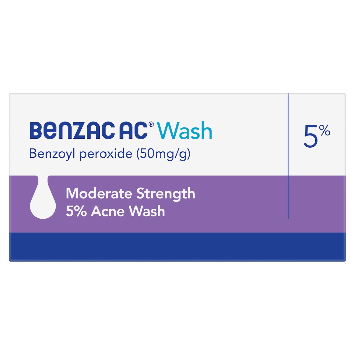 Benzac Ac Moderate Strength 5.0% Acne Wash 200Ml