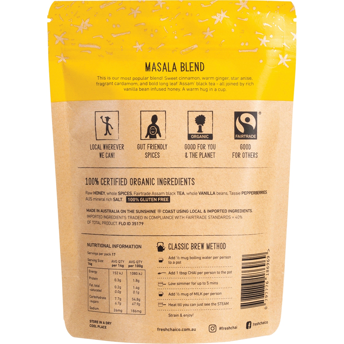 The Fresh Chai Co Masala Blend 125G