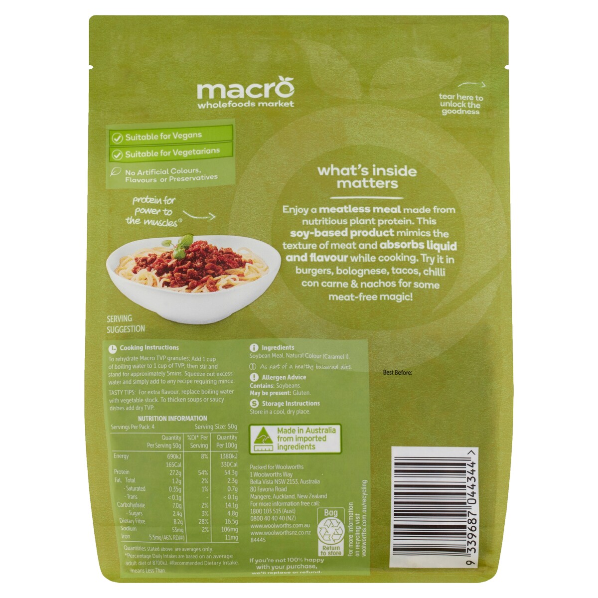 Macro Textured Vegetable Protein 200G