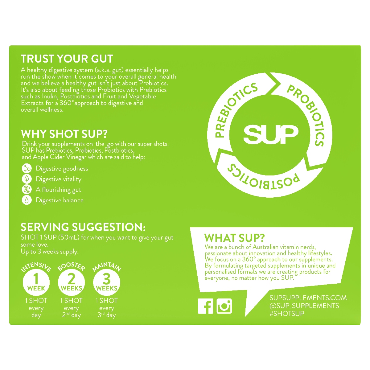 Sup Shots Gut Love 8 X 50Ml