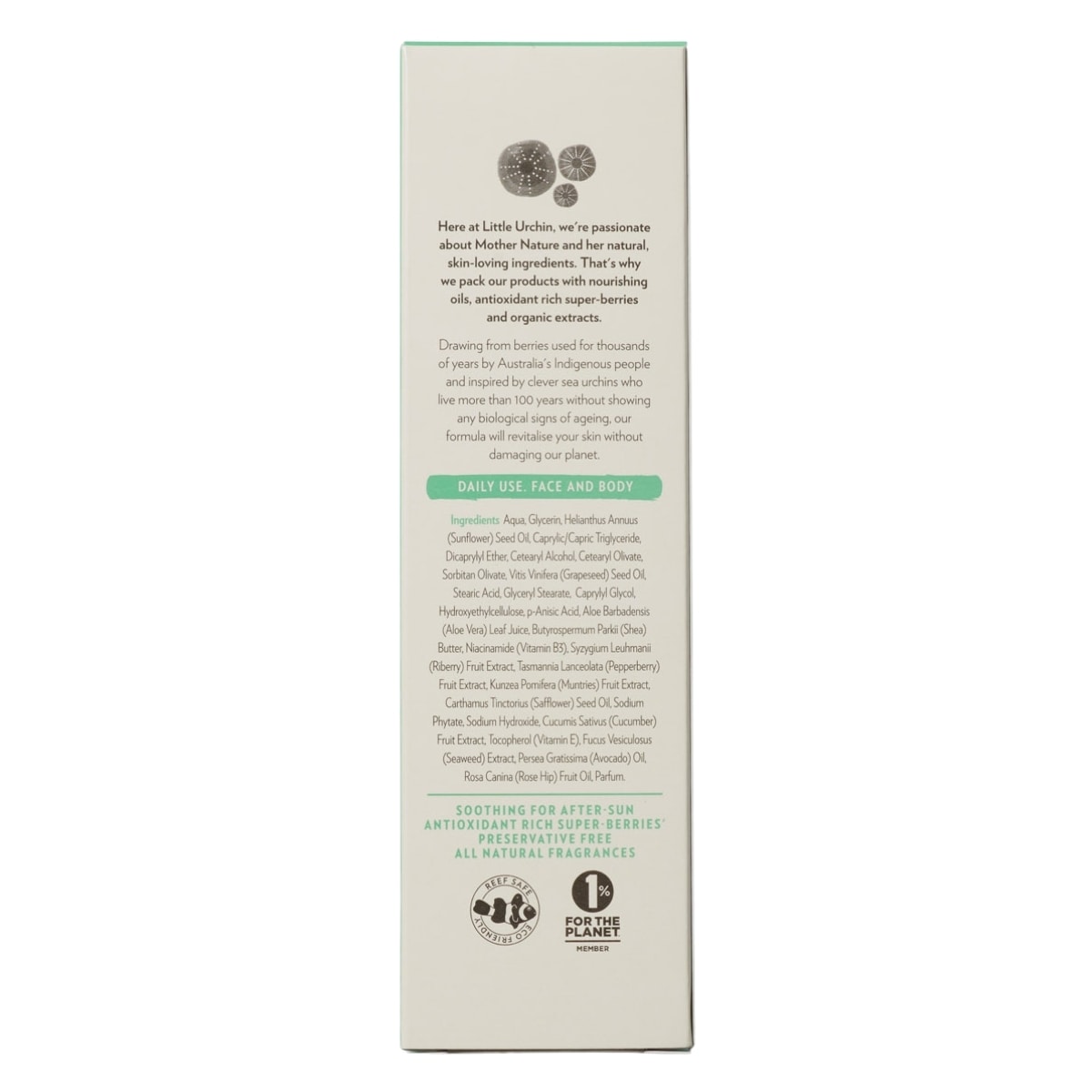 Little Urchin Natural Daily Moisturiser & After-Sun 100G