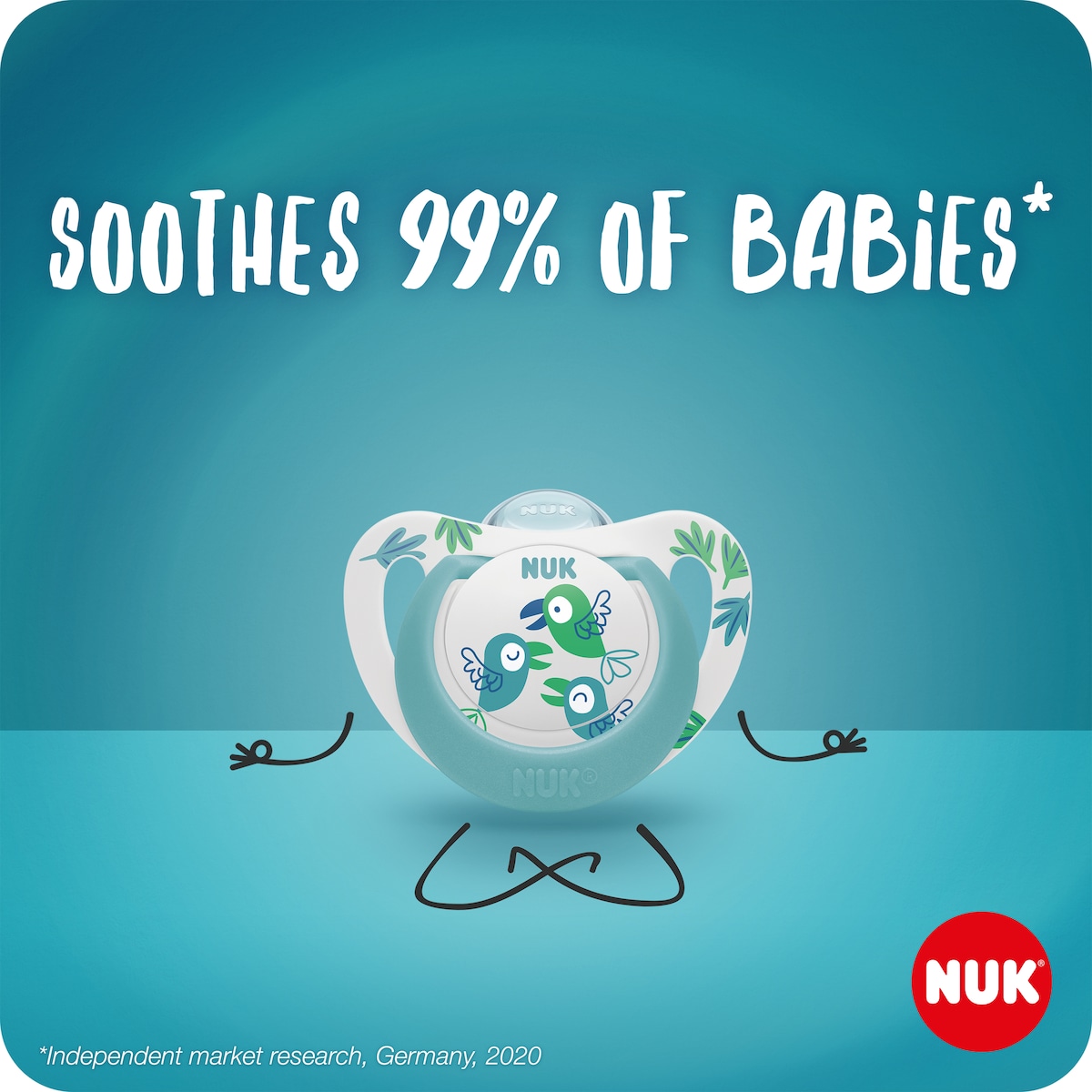 Nuk Star Silicone Soother Girl - 6-18 Months