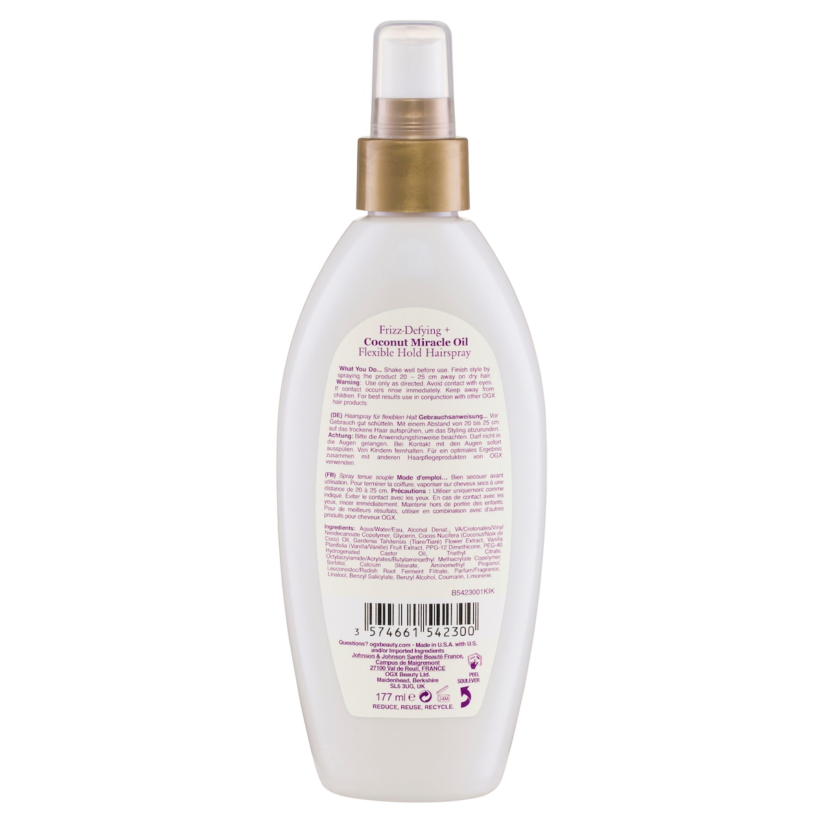 Ogx Coconut Miracle Oil Flexible Hold Hairspray 177Ml