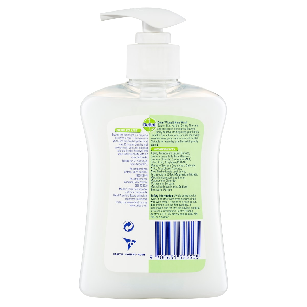 Dettol Hand Wash Aloe Vera & Vitamin E 250Ml