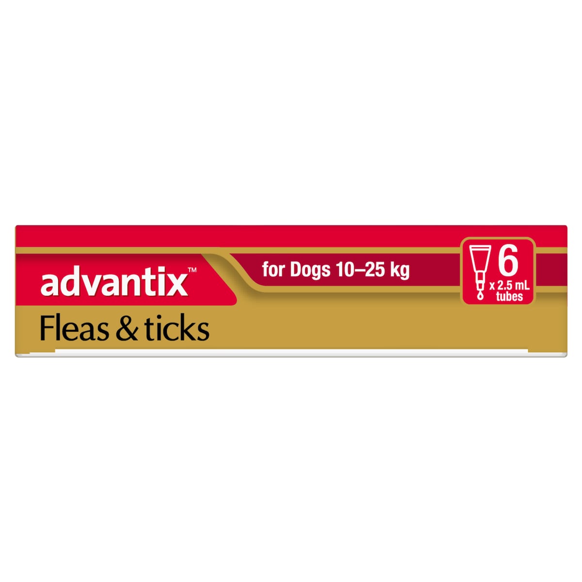 Advantix For Large Dogs 10 - 25Kg Red 6 Pack