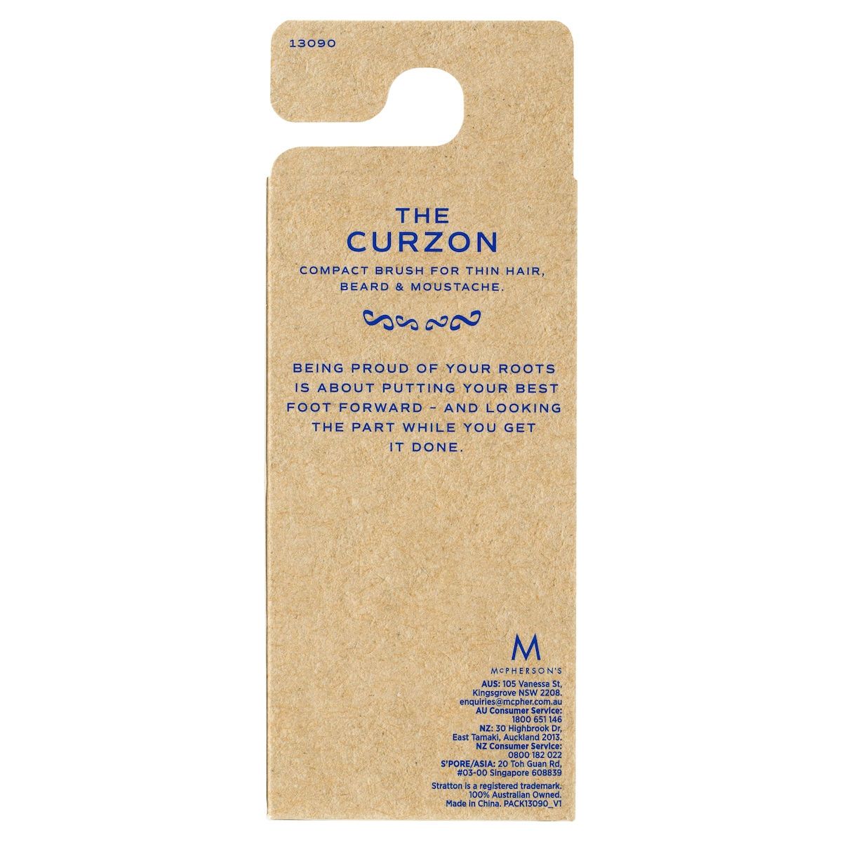 Stratton The Curzon Compact Beard Brush