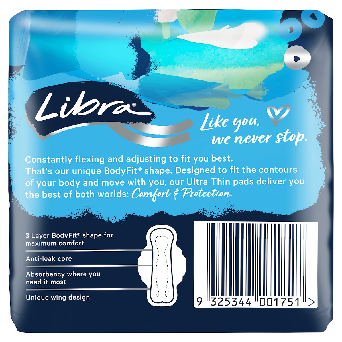 Libra Ultra Thin Regular Pads With Wings 14 Pack