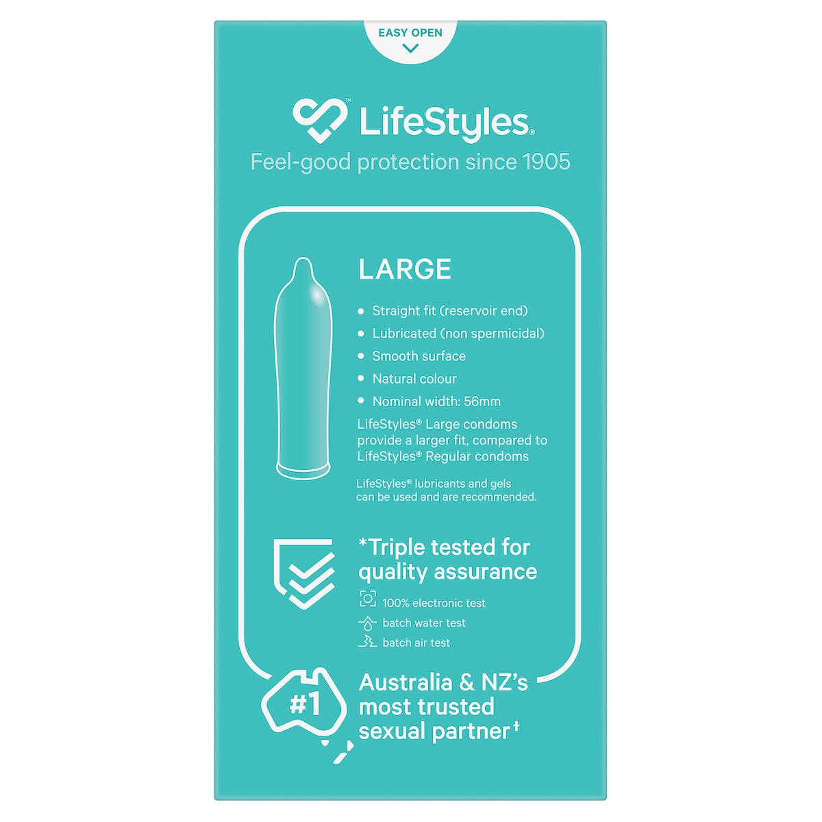 Lifestyles Large 10 Condoms