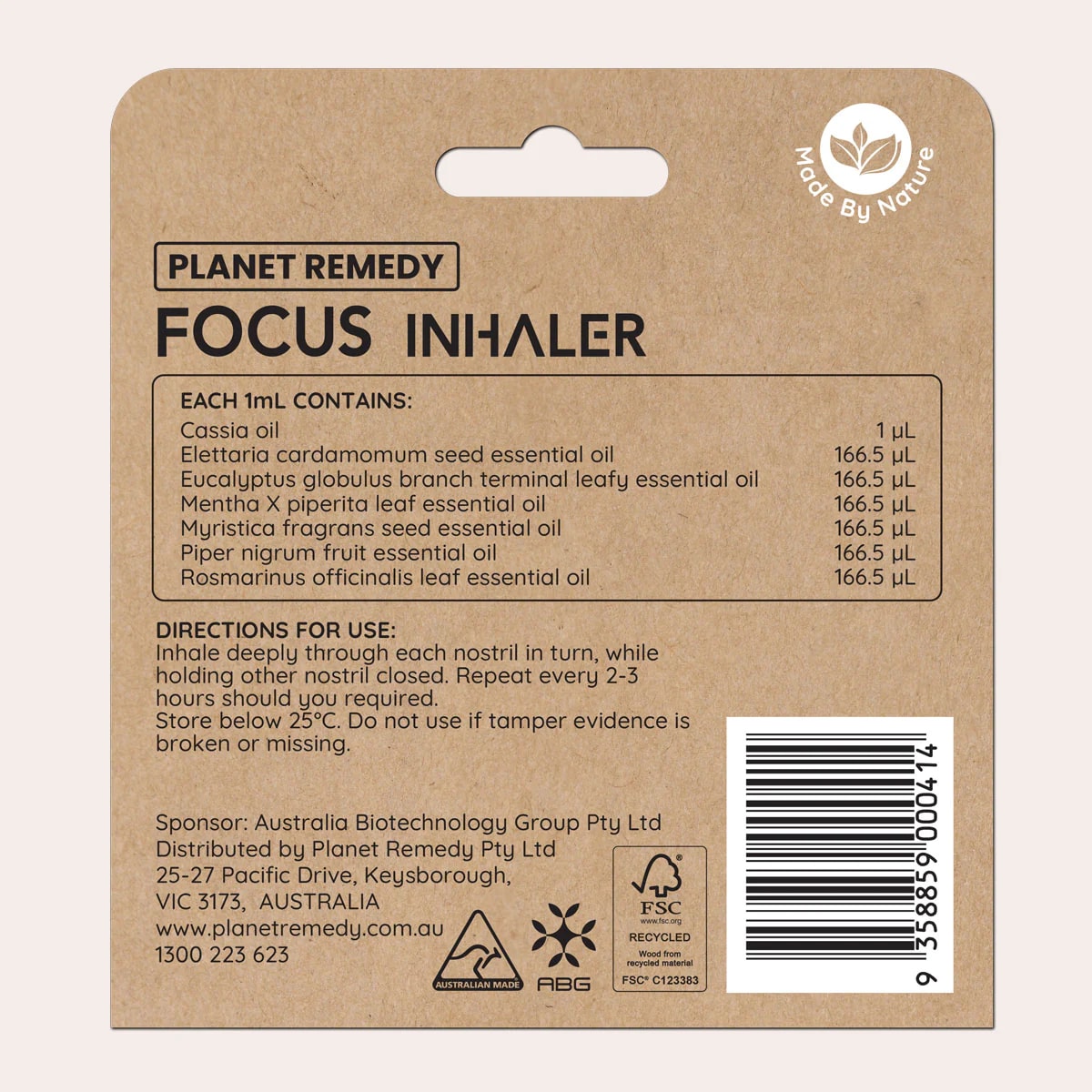 Planet Remedy Focus Inhaler 1Ml