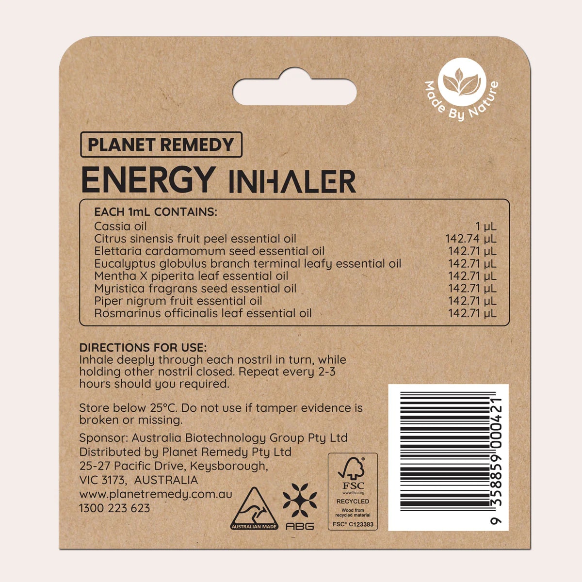 Planet Remedy Energy Inhaler 1Ml