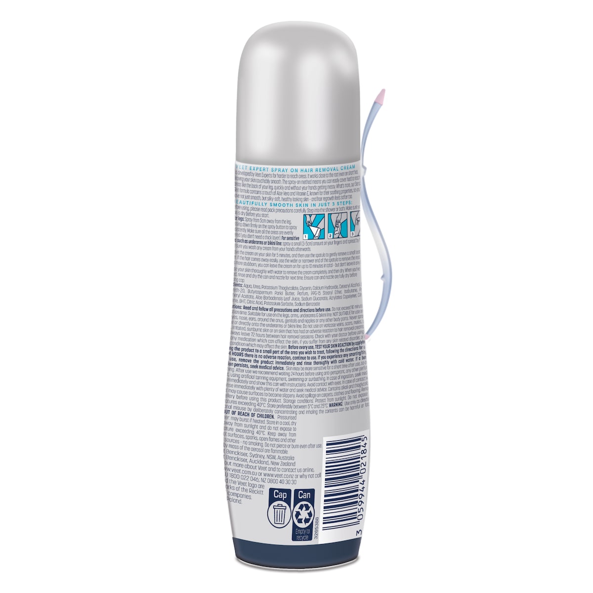 Veet Spray On Cream For Hair Removal Sensitive 150G