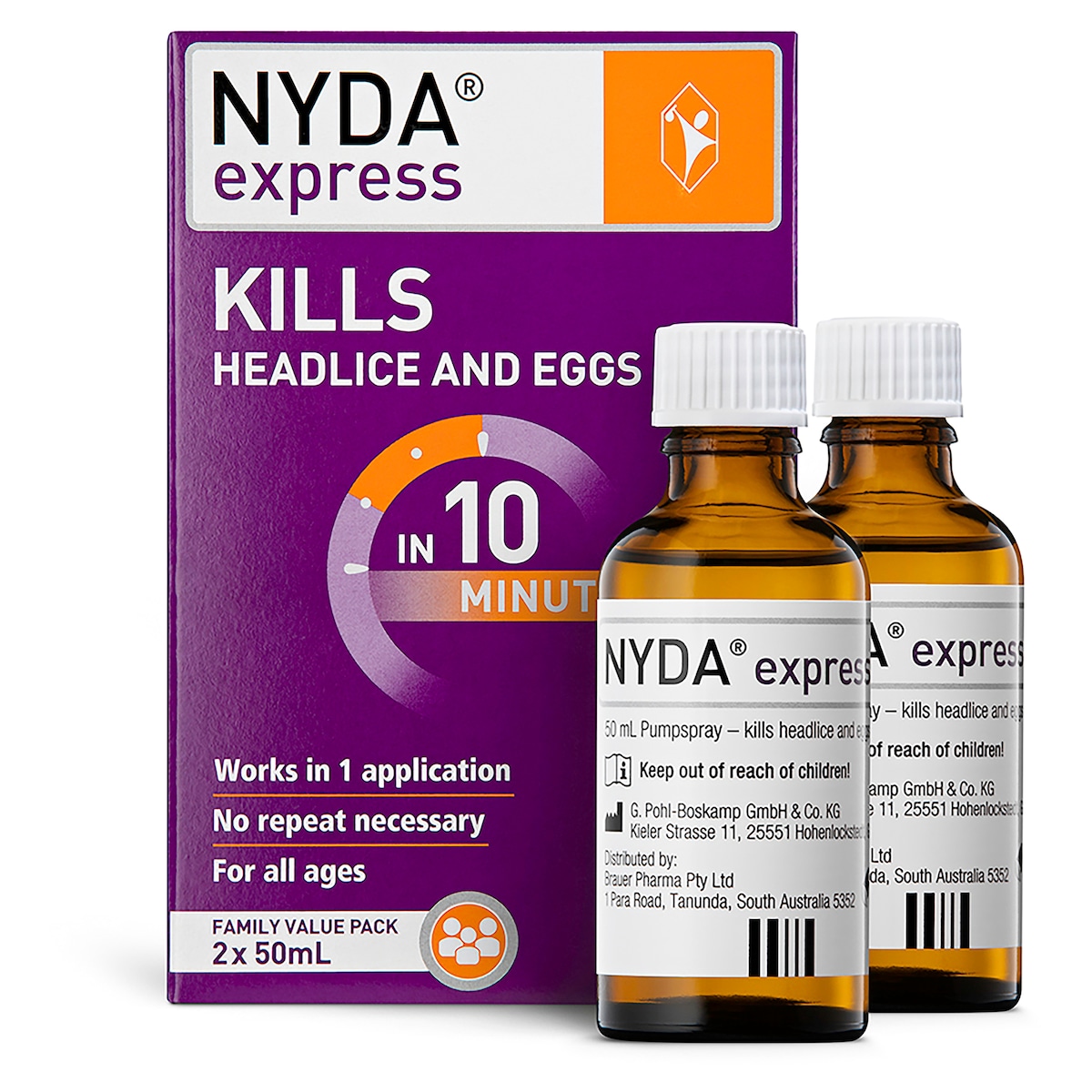 Nyda Express Head Lice Treatment 2 X 50Ml