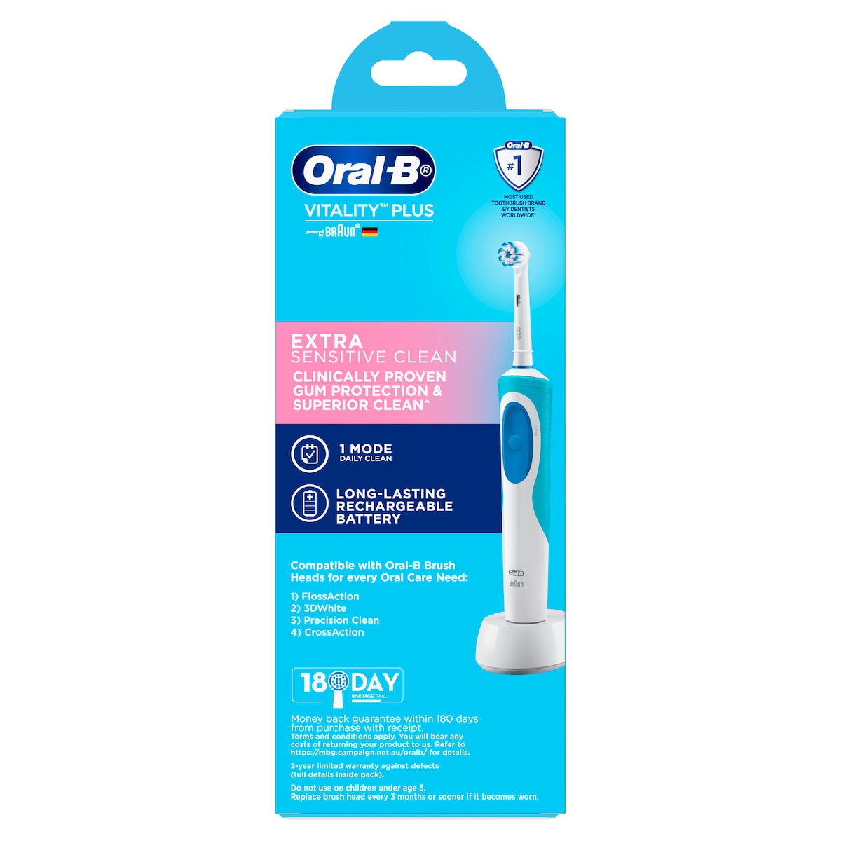 Oral B Vitality Sensitive Clean Electric Toothbrush