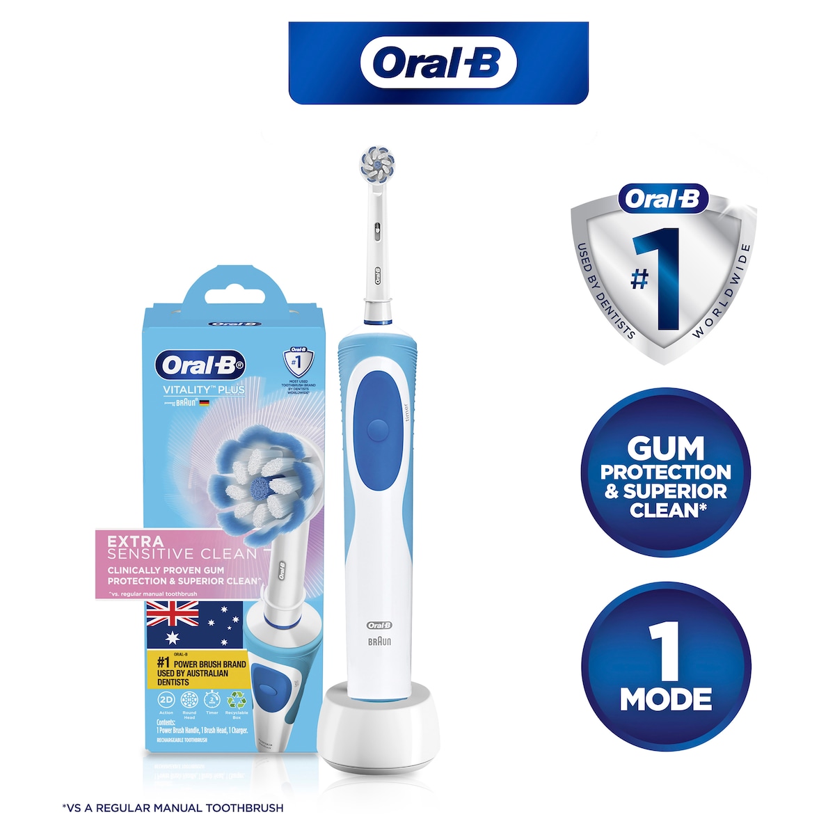 Oral B Vitality Sensitive Clean Electric Toothbrush