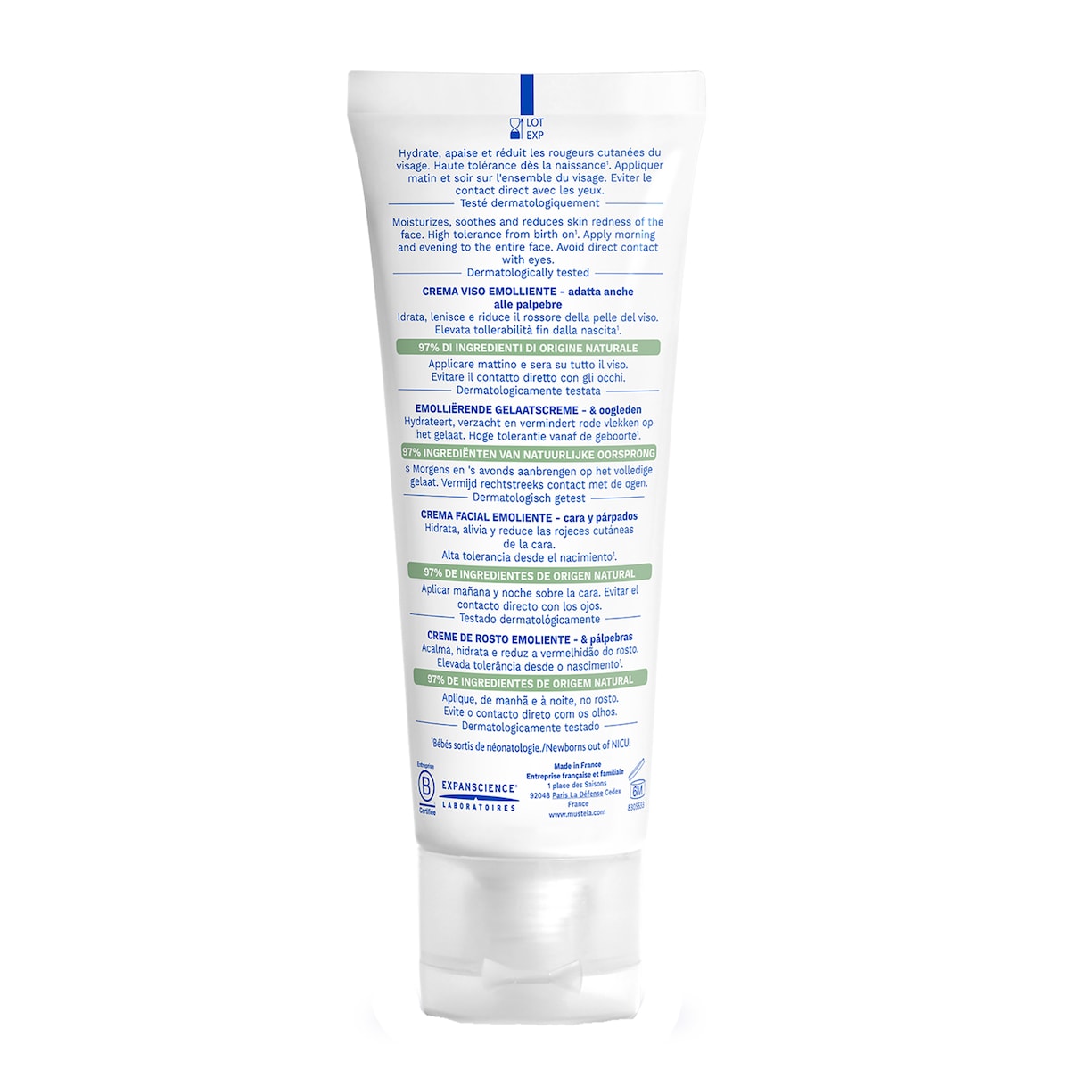 Mustela Stelatopia Emollient Face Cream 40Ml