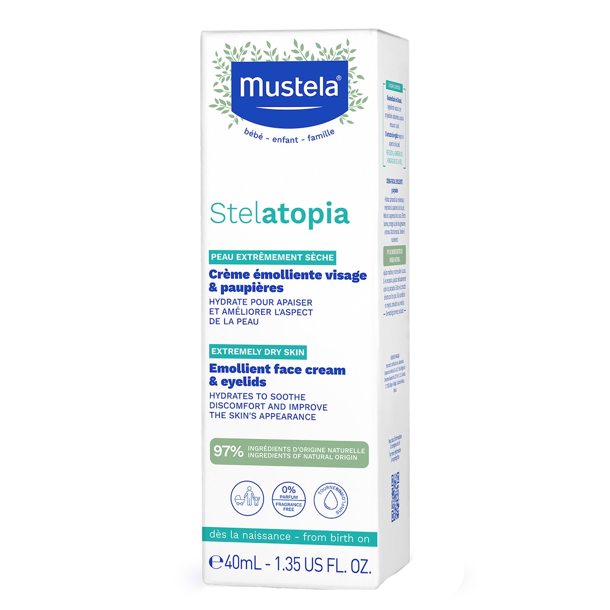 Mustela Stelatopia Emollient Face Cream 40Ml