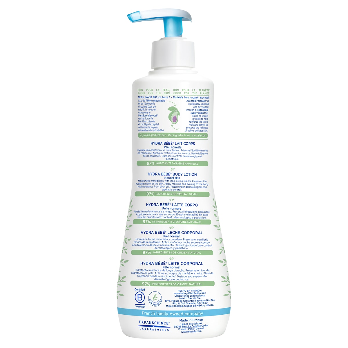 Mustela Hydra-Bebe Body Lotion 500Ml