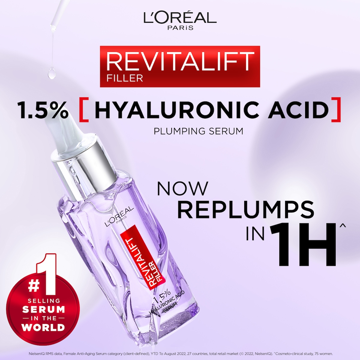 L'Oreal Revitalift Filler + Hyaluronic Acid 1.5% Serum 30Ml