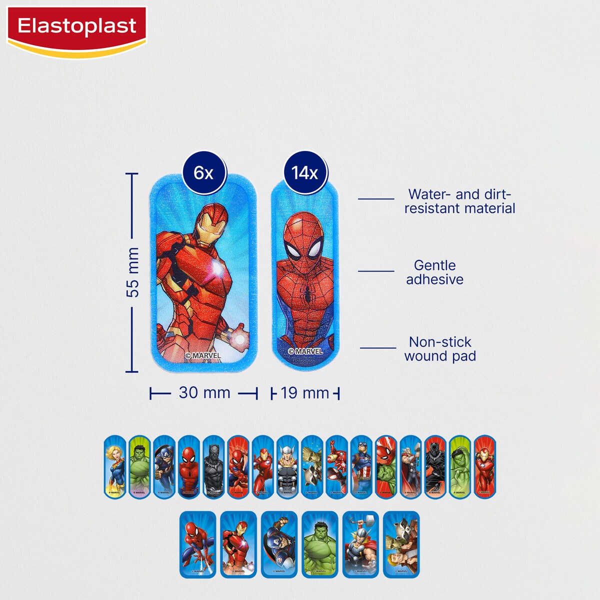 Elastoplast Marvel Plasters 20 Strips