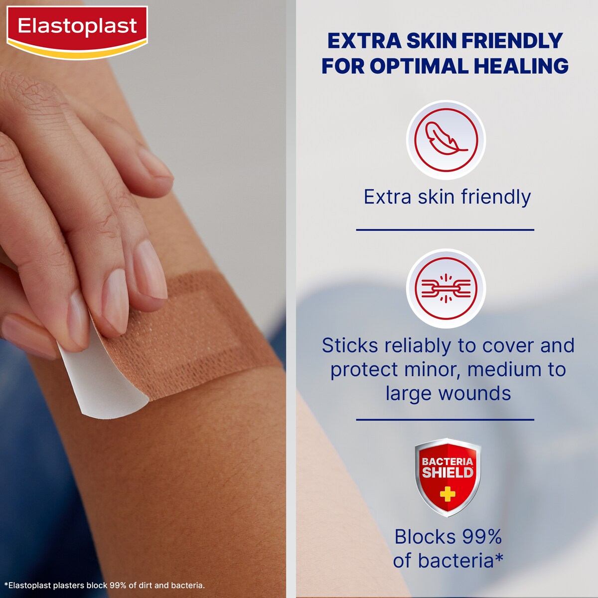 Elastoplast Sensitive Medium Skin Tone Plasters 20 Pack