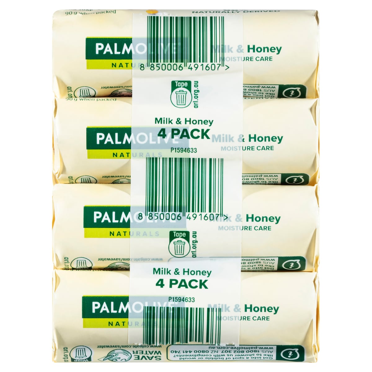 Palmolive Milk & Honey Moisture Care Soap Bars 4 Pack