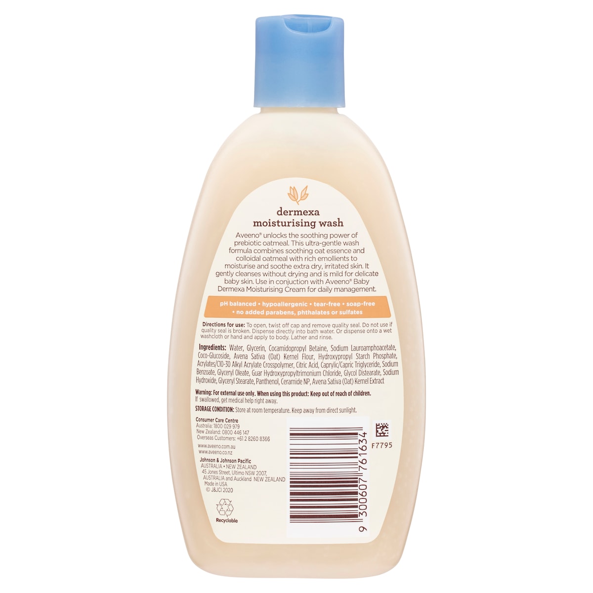 Aveeno Baby Dermexa Moisturising Wash 236Ml