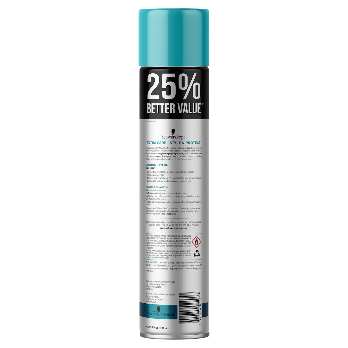 Schwarzkopf Extra Care Strong Styling Hairspray 500G