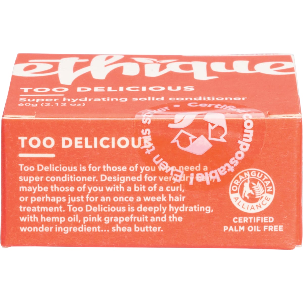 Ethique Solid Conditioner Bar Too Delicious Super Hydrating 60G