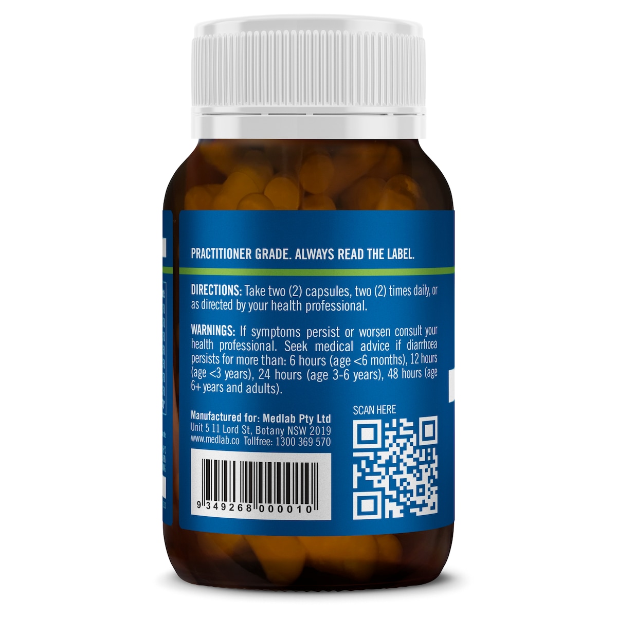 Medlab Multibiotic Multi-Strain Probiotic 60 Capsules