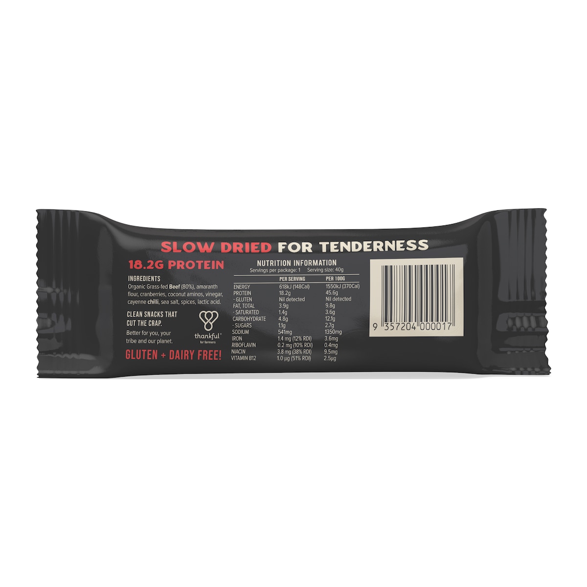 Chief Beef And Chilli Bar 40G