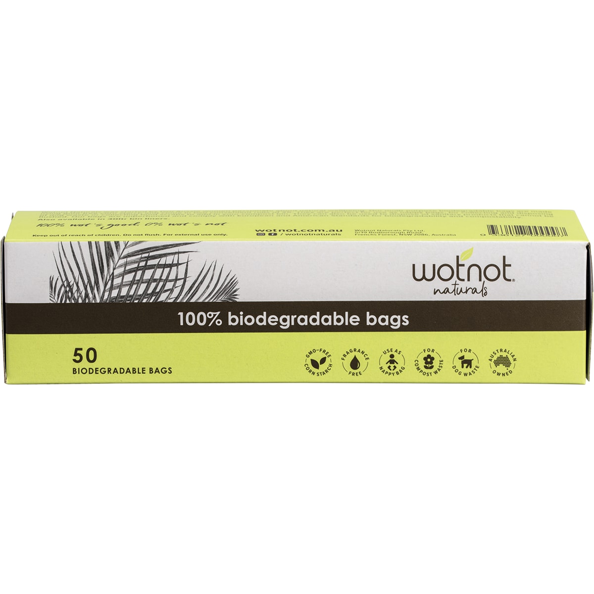 Wotnot Biodegradable Nappy Bags 50 Pack