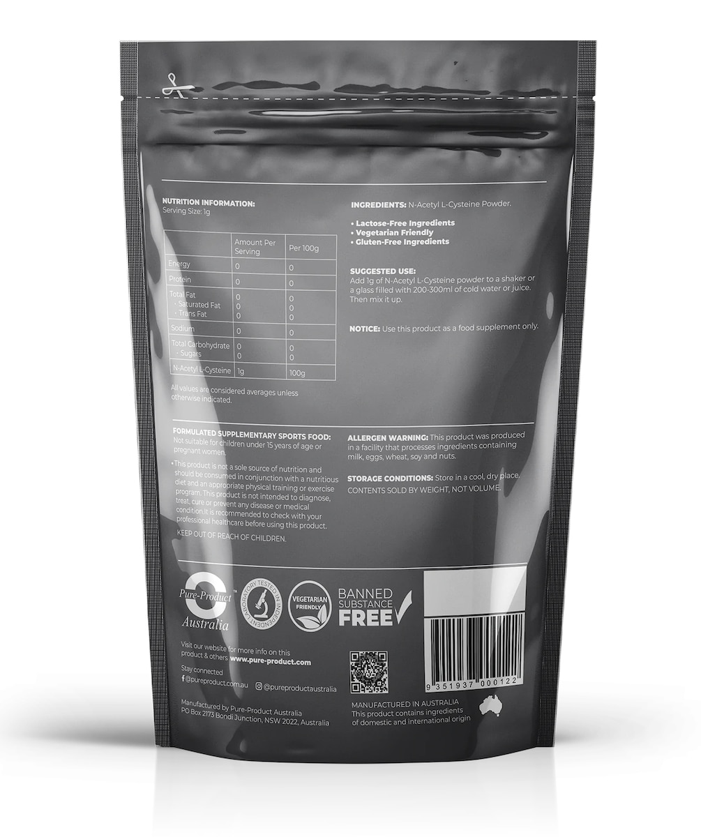 Pure Product Australia N-Acetyl L-Cysteine 500G