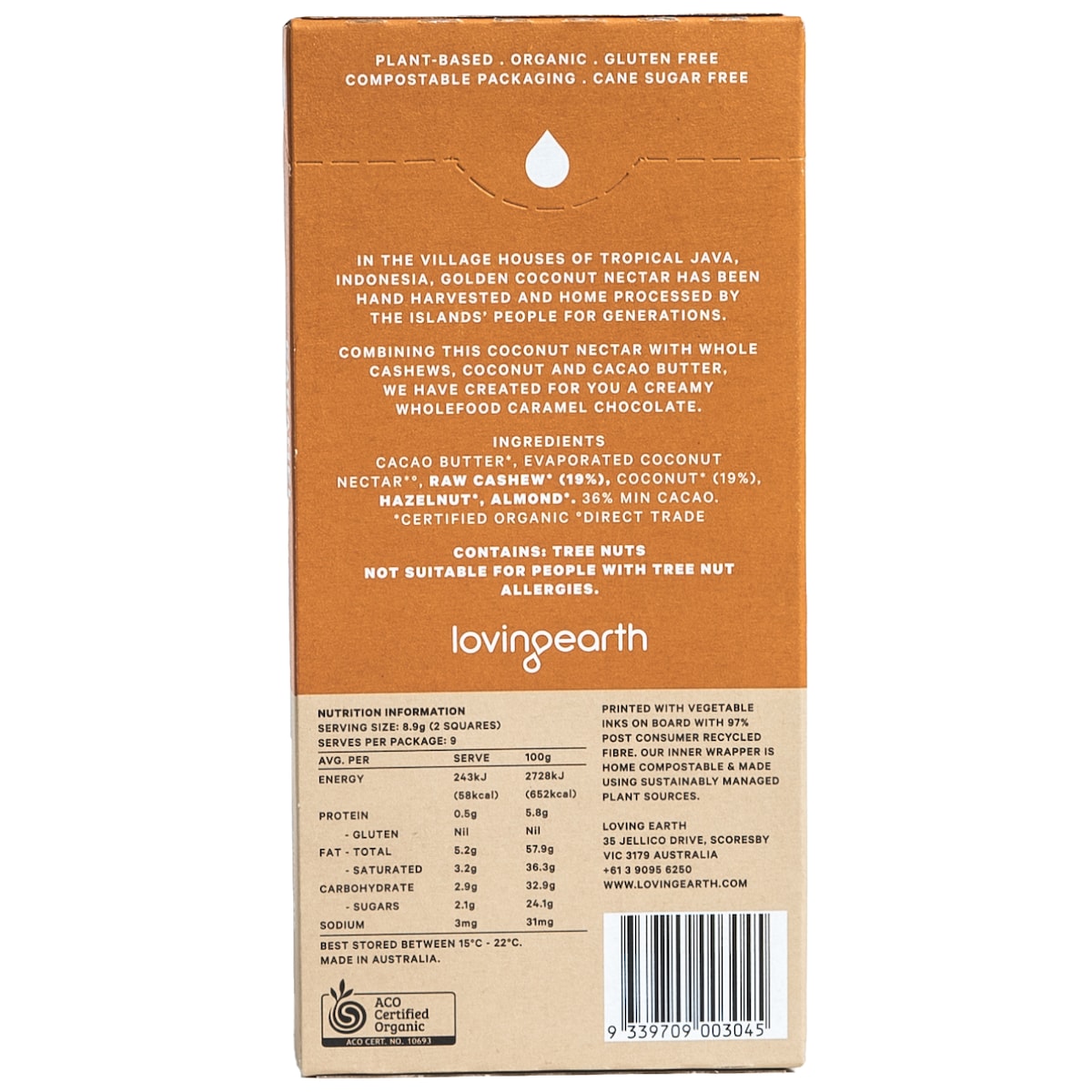 Loving Earth Caramel Chocolate 80G