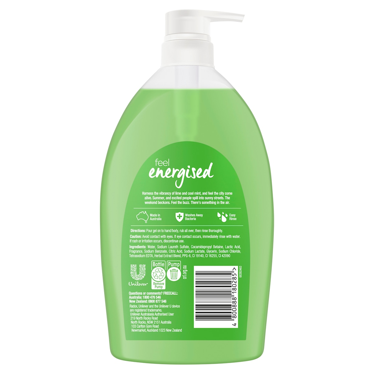 Radox Feel Energised Body Wash 1L