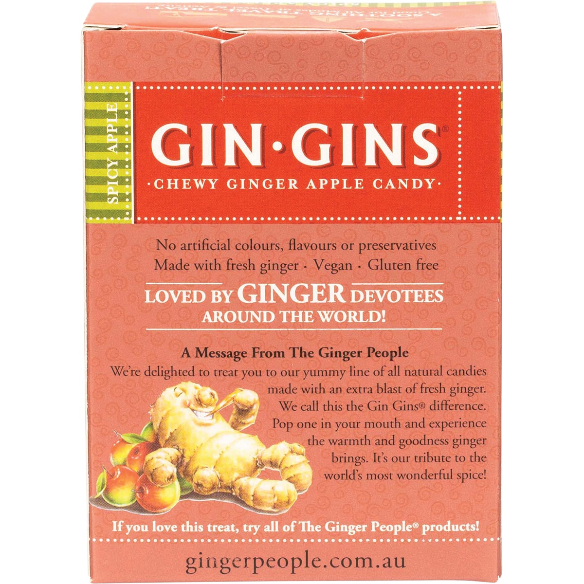 The Ginger People Gin Gins Spicy Apple Ginger Chews 84G