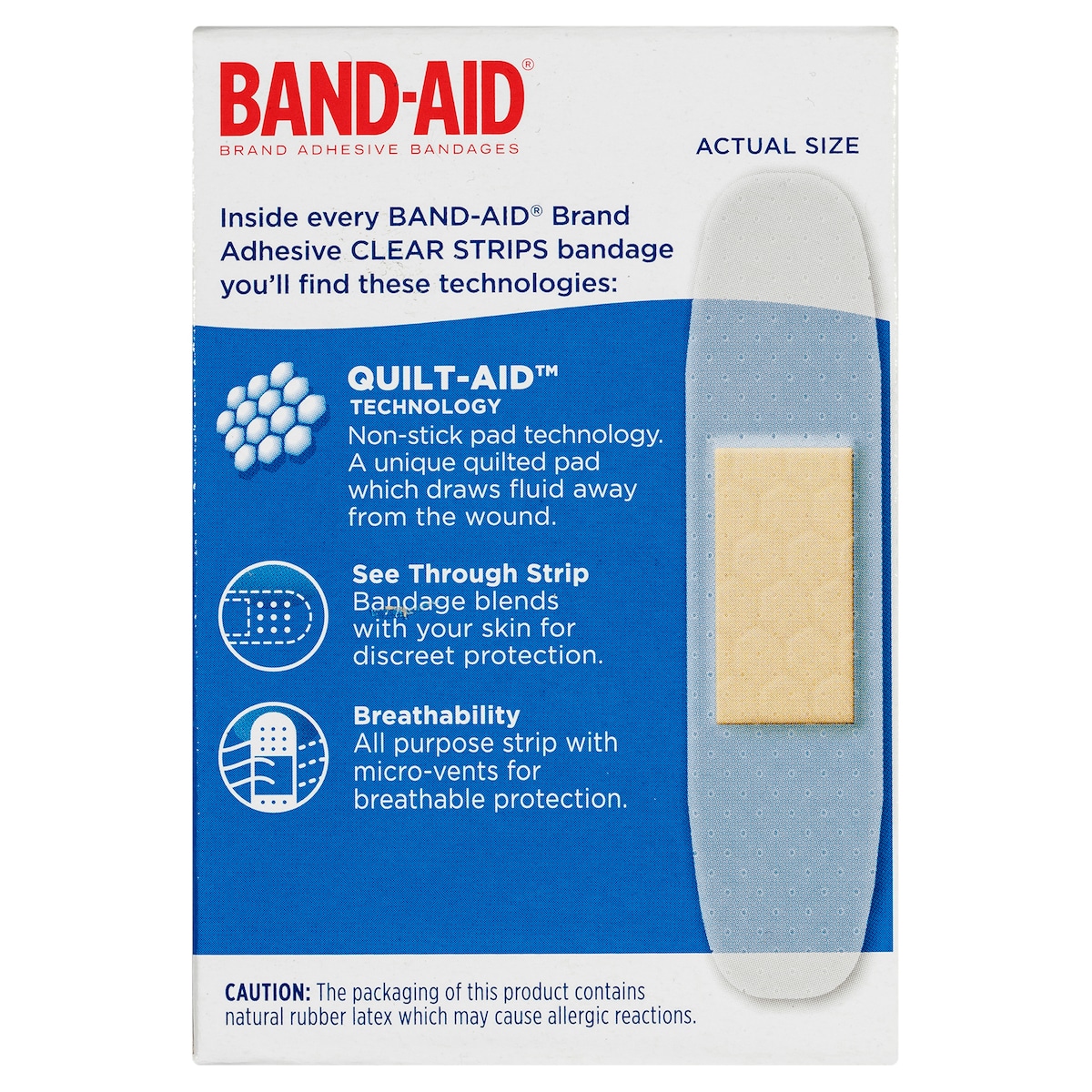 Band-Aid Clear Strips 40 Sterile Strips