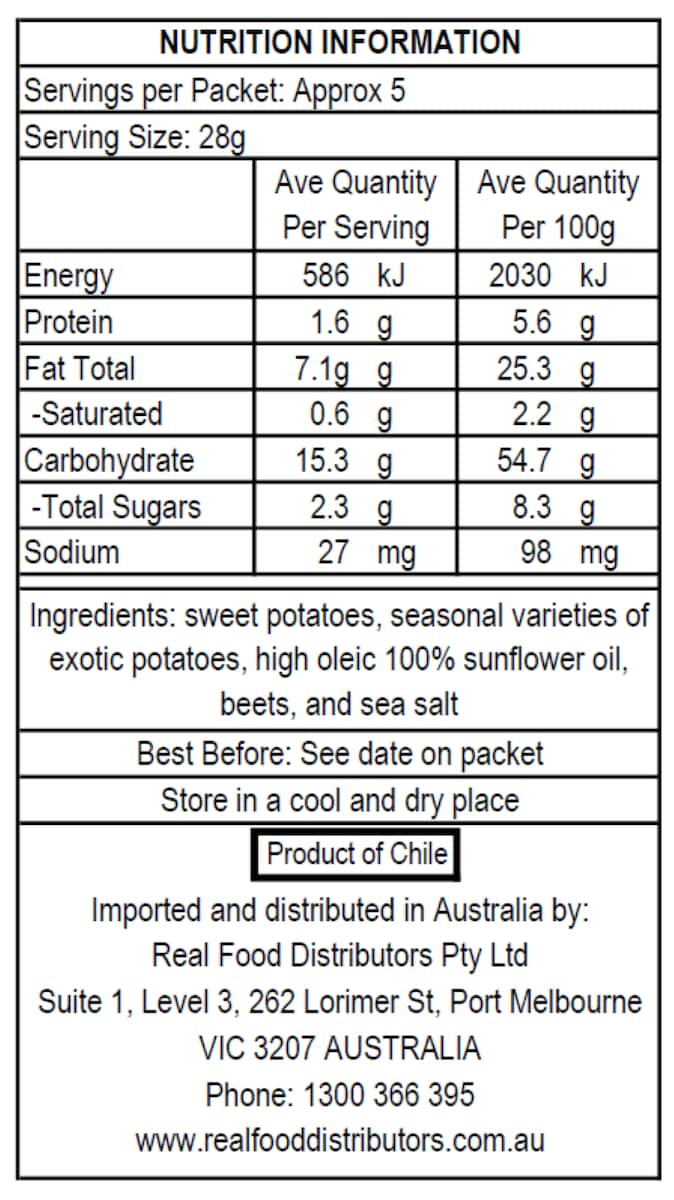 Tika Patagonia Veggie Chips 135G