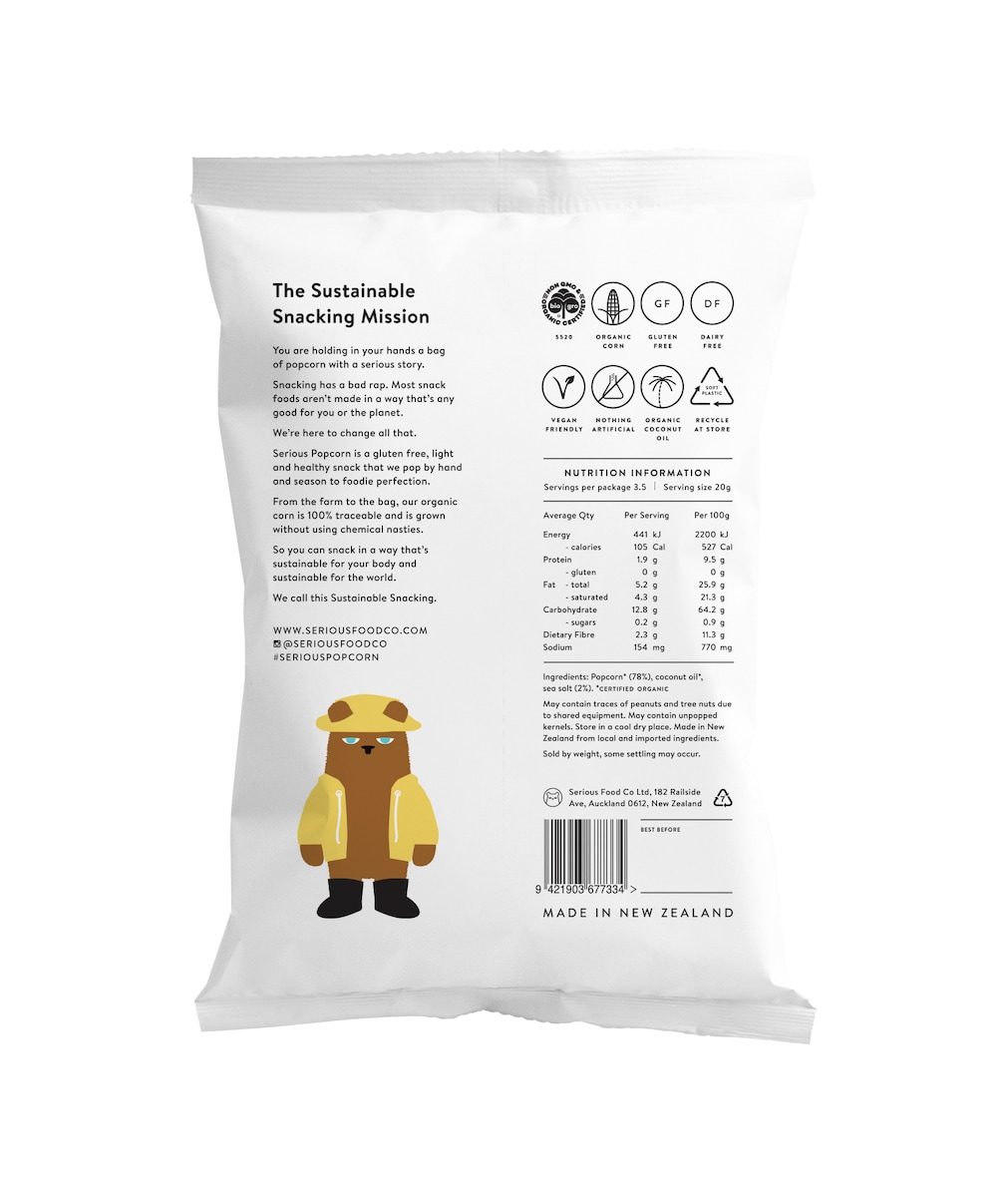 Serious Popcorn Sea Salt 70G