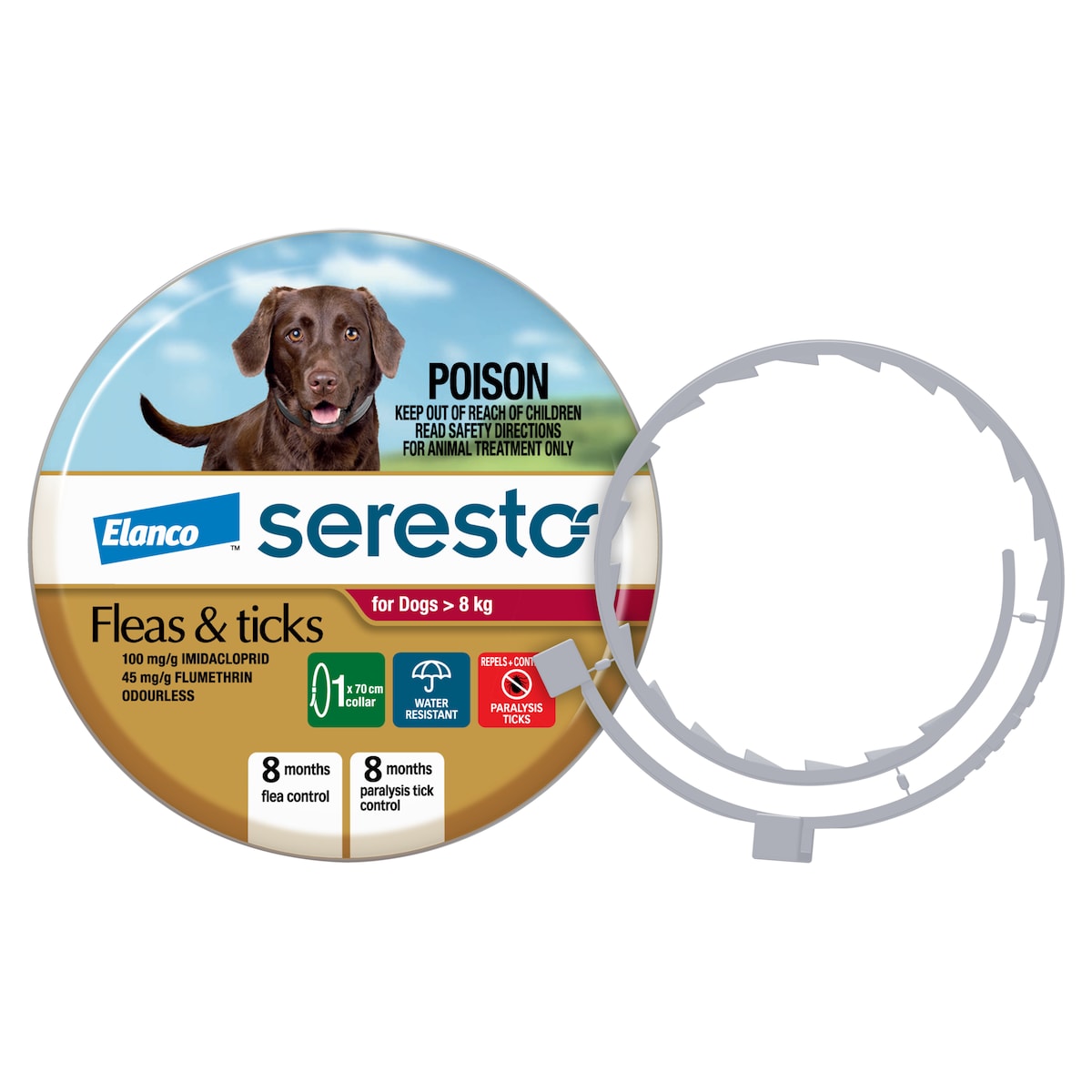 Seresto Flea & Tick Dog Collar Medium - Large 1 Pack