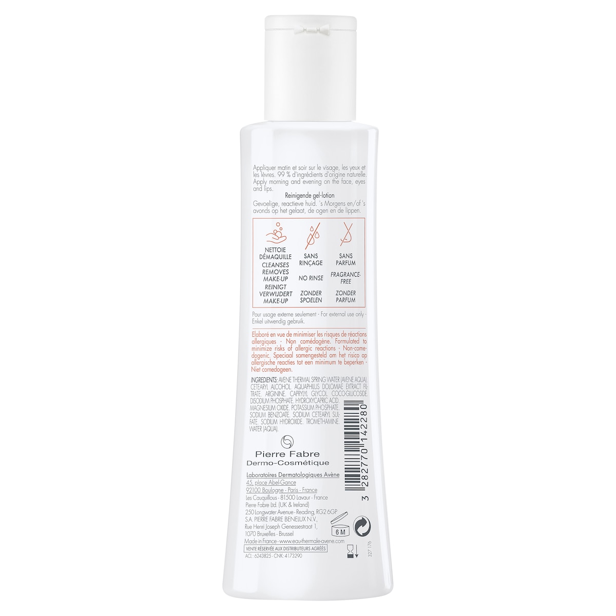 Avene Tolerance Extremely Gentle Cleanser 200Ml