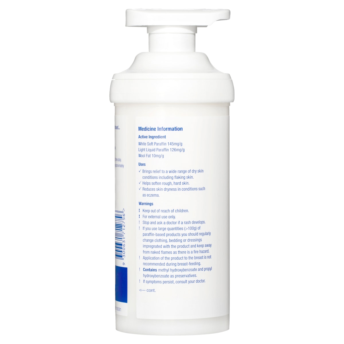 E45 Dermatological Cream Pump 500G