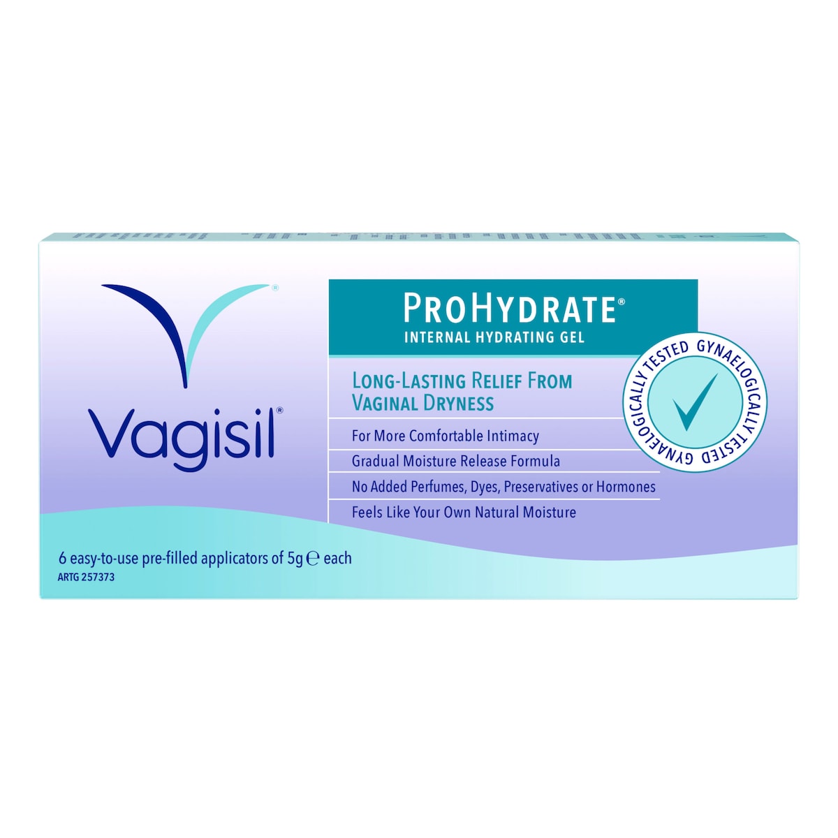 Vagisil Prohydrate Internal Hydrating Gel 6 Pre-Filled Applicators X 5G