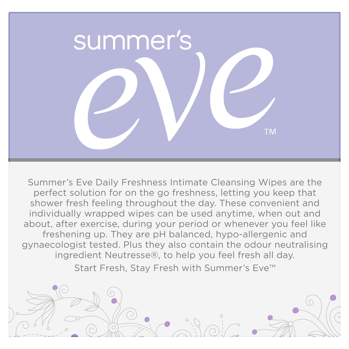 Summers Eve Daily Freshness Intimate Cleansing Wipes 16 Pack