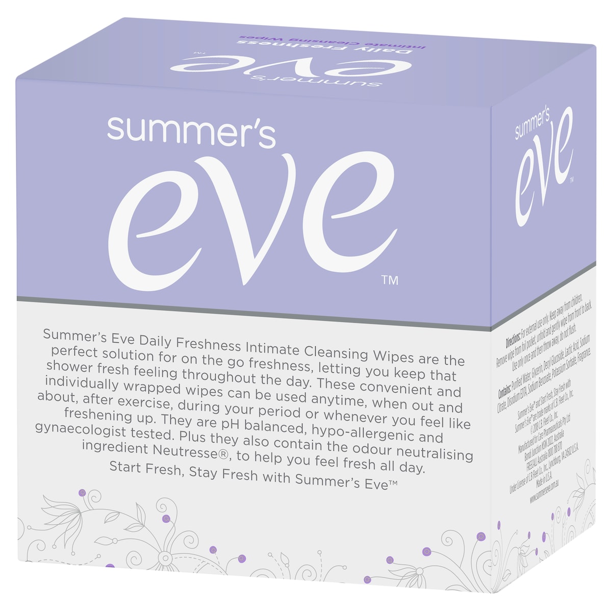 Summers Eve Daily Freshness Intimate Cleansing Wipes 16 Pack