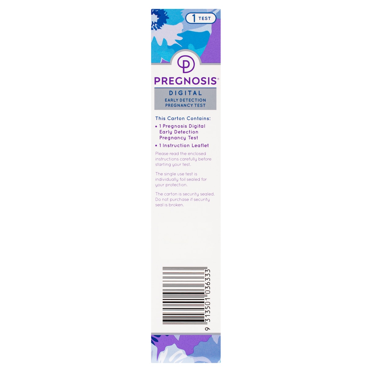 Pregnosis Digital Early Detection Pregnancy Test 1 Test